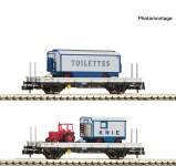 Fleischmann 6660030 - N - 2-tlg. Set Rungenwagen Circus Knie, SBB, Ep. VI